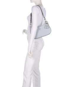 Noelle Schultertasche Lederimitat hellblau