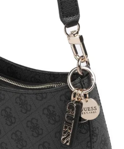 Noelle Schultertasche Lederimitat dunkelgrau