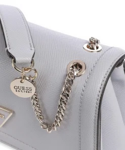 Noelle Schultertasche Lederimitat grau