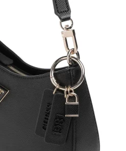 Noelle Schultertasche Lederimitat schwarz