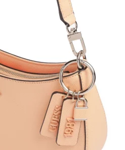 Noelle Schultertasche Lederimitat apricot