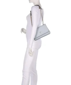 Noelle Schultertasche Lederimitat hellblau