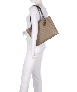 Noelle Shopper Lederimitat hellbraun