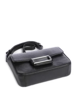 Noelle Umhängetasche genarbtes Rindsleder schwarz