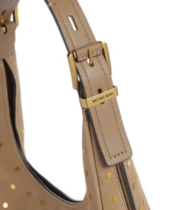 Nolita Beuteltasche genarbtes Rindsleder braun