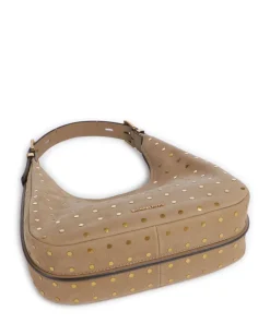 Nolita Beuteltasche genarbtes Rindsleder braun