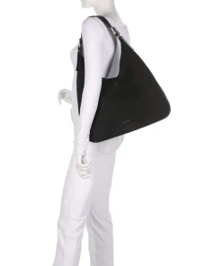 Nolita Large Beuteltasche aufgerautes Rindsleder schwarz