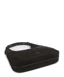 Nolita Large Beuteltasche aufgerautes Rindsleder schwarz