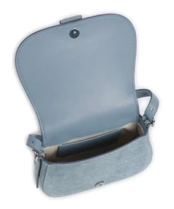 Nouveau Mini Umhängetasche aufgerautes Rindsleder blau