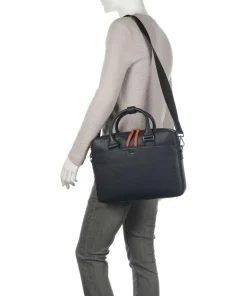 Novara Aktentasche 15″ genarbtes Rindsleder navy
