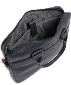 Novara Aktentasche 15″ genarbtes Rindsleder navy
