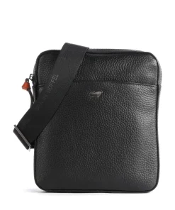 Novara Umhängetasche genarbtes Rindsleder schwarz