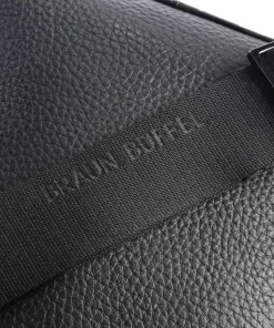 Novara Umhängetasche genarbtes Rindsleder schwarz