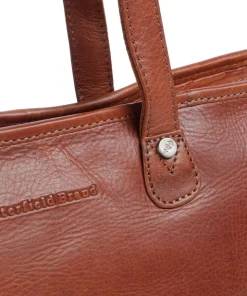 Novum Astano Shopper 14″ genarbtes Leder cognac