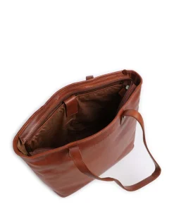 Novum Astano Shopper 14″ genarbtes Leder cognac