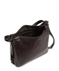 Novum Letizia Rucksack-Tasche Leder dunkelbraun