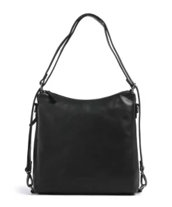 Novum Letizia Rucksack-Tasche Leder schwarz