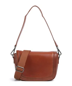 Novum Lizzola Schultertasche Leder cognac