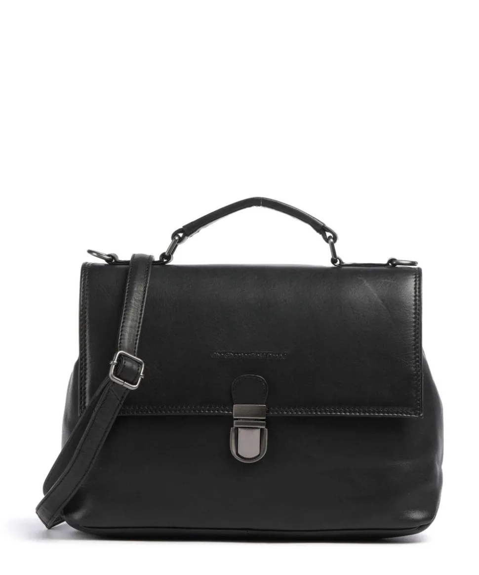 Novum Renata Umhängetasche Rindsleder schwarz