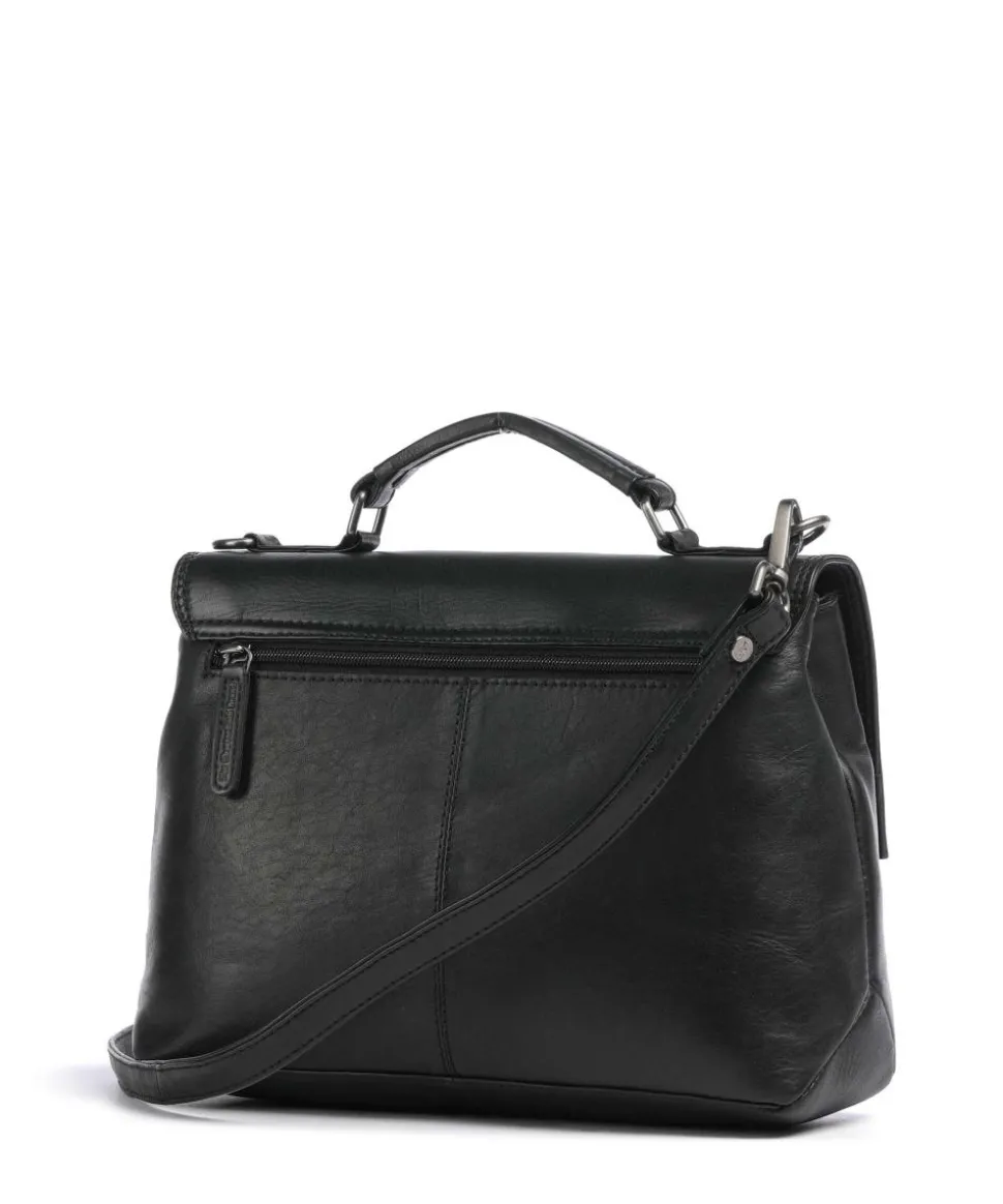 Novum Renata Umhängetasche Rindsleder schwarz