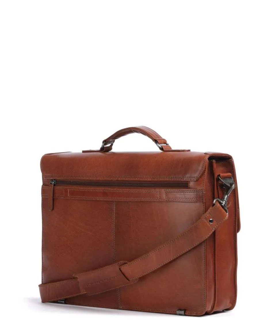 Novum Salvatore Aktentasche 17″ Rindsleder cognac