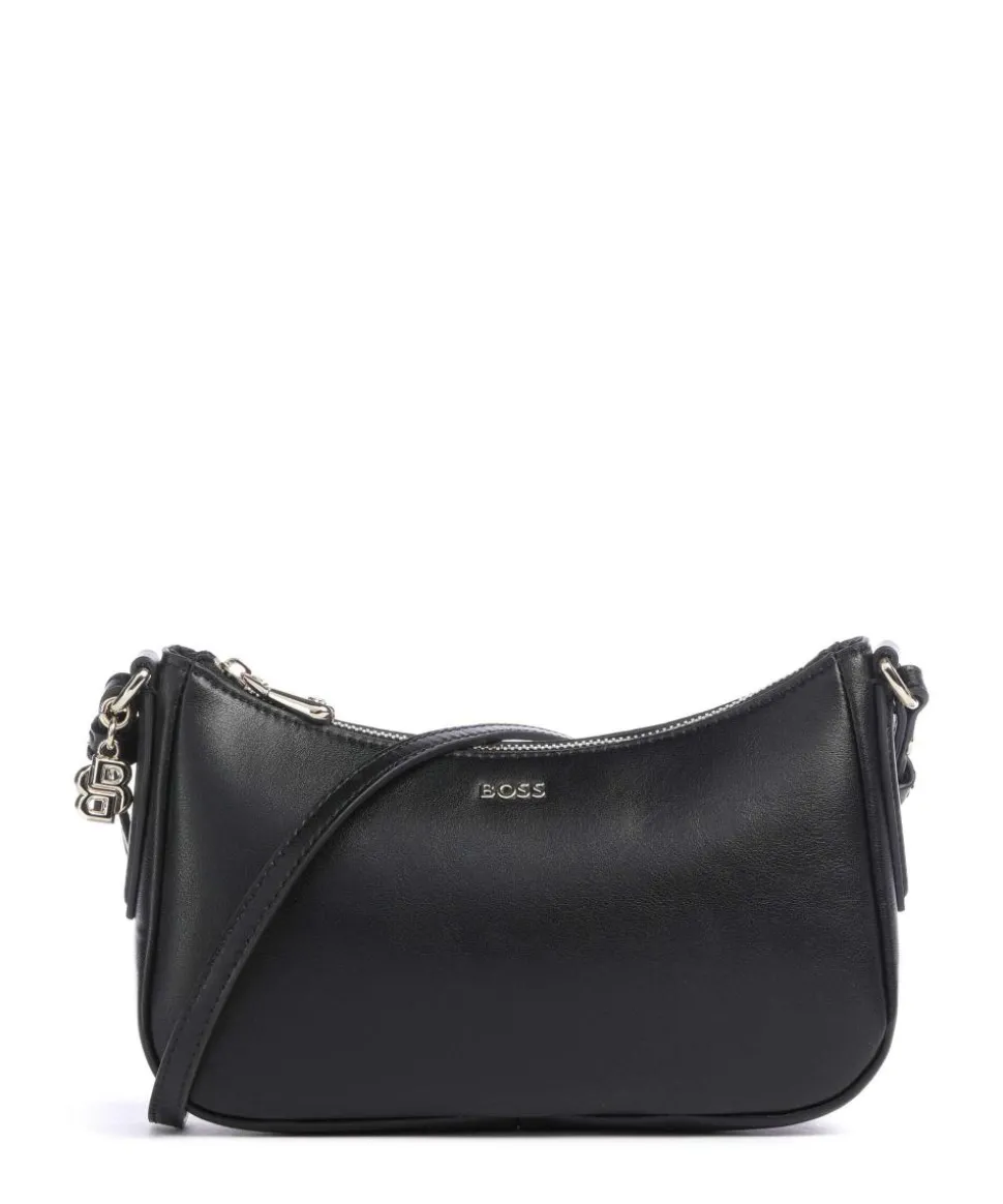 Numah Umhängetasche Lederfaserstoff schwarz