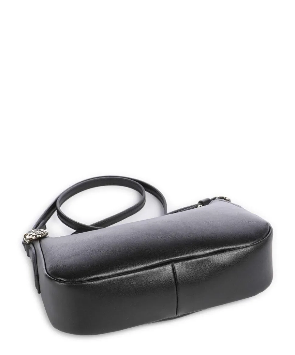 Numah Umhängetasche Lederfaserstoff schwarz