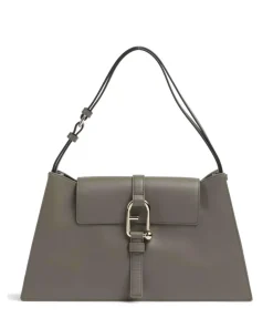 Nuvola L Schultertasche fein genarbtes Kalbsleder khaki