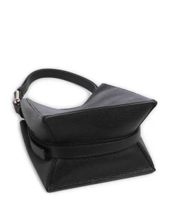 Nuvola Mini Beuteltasche genarbtes Kalbsleder schwarz