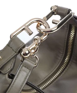 Nuvola Mini Handtasche fein genarbtes Leder khaki