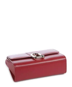 Nuvola S Umhängetasche fein genarbtes Leder dunkelrot