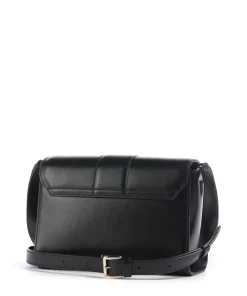 Nuvola S Umhängetasche fein genarbtes Leder schwarz