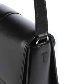 Nuvola S Umhängetasche fein genarbtes Leder schwarz