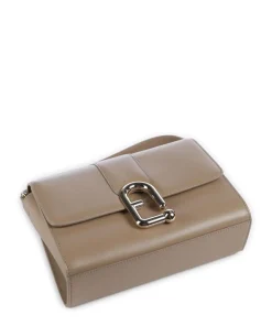 Nuvola S Umhängetasche fein genarbtes Leder taupe