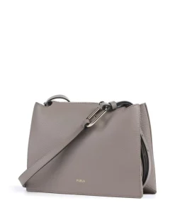 Nuvola S Umhängetasche genarbtes Leder taupe