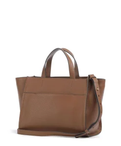 Oak Street Handtasche genarbtes Rindsleder braun