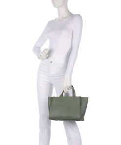 Oak Street Handtasche genarbtes Rindsleder khaki