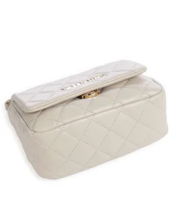 Ocarina Schultertasche Lederimitat beige