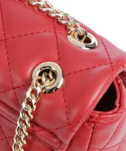 Ocarina Schultertasche Lederimitat rot