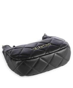 Ocarina Schultertasche Lederimitat schwarz