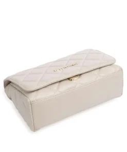 Ocarina Schultertasche Lederimitat beige