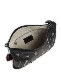 Oceania Beyonce Umhängetasche genarbtes Kalbsleder schwarz