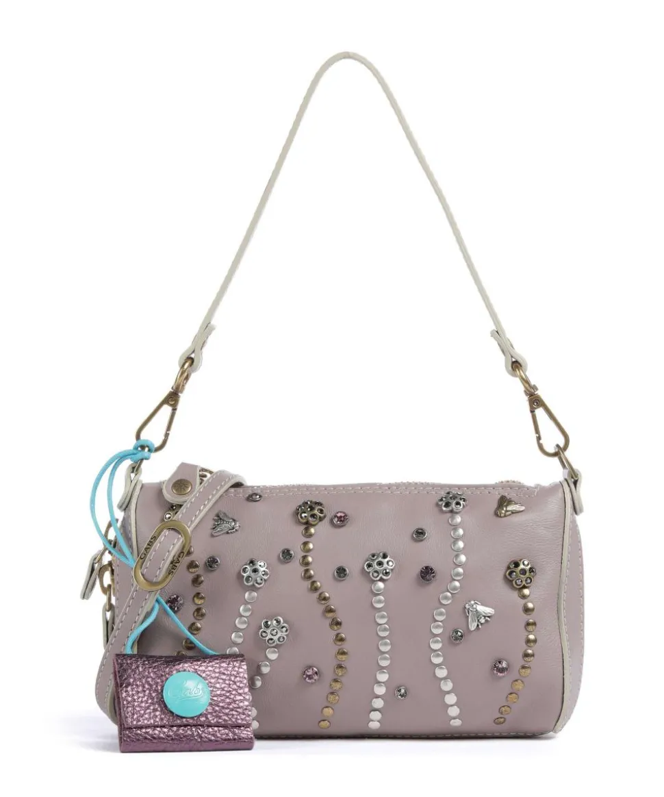 Oceania Pepita Handtasche Kalbsleder violett