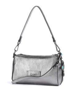 Oceania Pepita Handtasche Kalbsleder silber