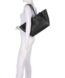 Odette Shopper Lederimitat schwarz