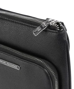 Okinawa Umhängetasche Lederimitat schwarz