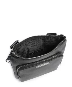 Okinawa Umhängetasche Lederimitat schwarz