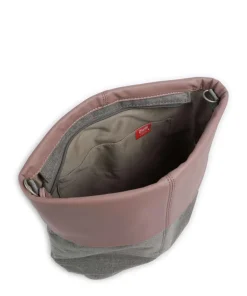 Olli OT12 Beuteltasche Polyester, Lederimitat grau/rosa