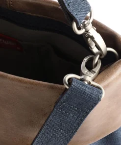 Olli OT8 Schultertasche Polyester, Lederimitat dunkelblau