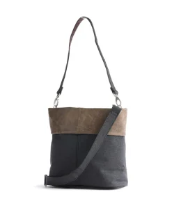 Olli OT8 Schultertasche Polyester, Lederimitat dunkelgrau